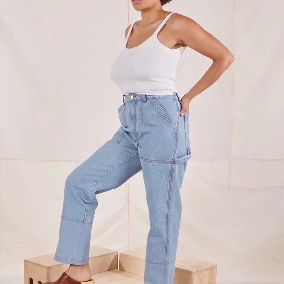 Brand New Big Bud Press Carpenter Jeans-Sz M Petite - Picture 2 of 12